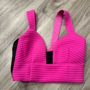 Hot pink express crop top. Size xs